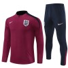 Inglaterra Niño Sudadera De Entrenamiento 2024-25 Cuarto-Cremallera Roja Inglaterra Niño Sudadera De Entrenamiento 2024-25 Cuarto-Cremallera Roja